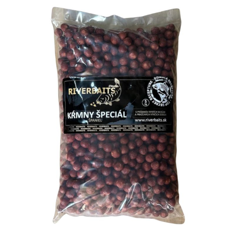 RIVERBAITS boilies krmný špeciál - ŠPANIEL 5kg / 24mm